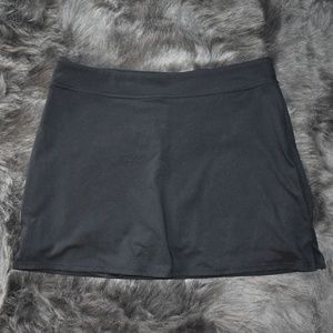 Black super stretchy skirt with built in shorts